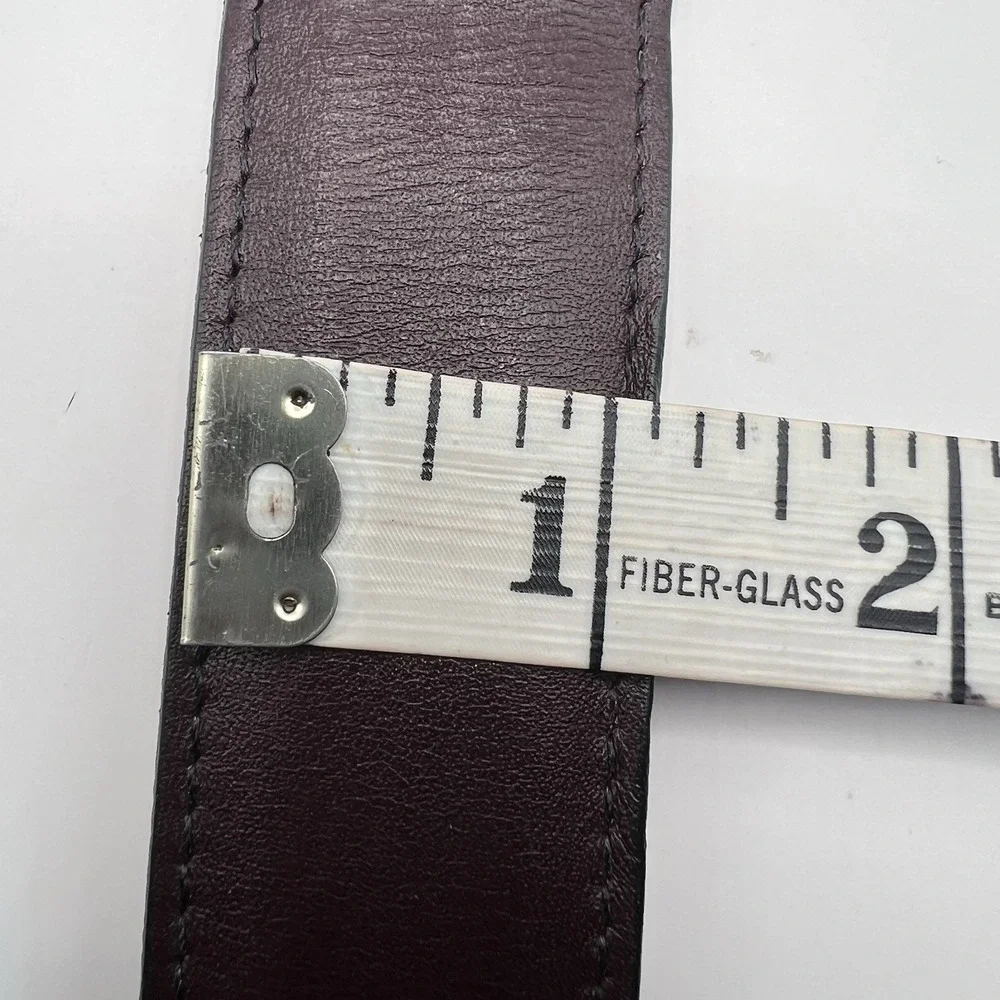 Crookhorn Handmade In USA Leather Belt Sz 40 Dark Brown Classic Dress Minimalist